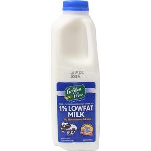 Golden Flow Milk Blue Quart Reduced Fat, 32 Oz
