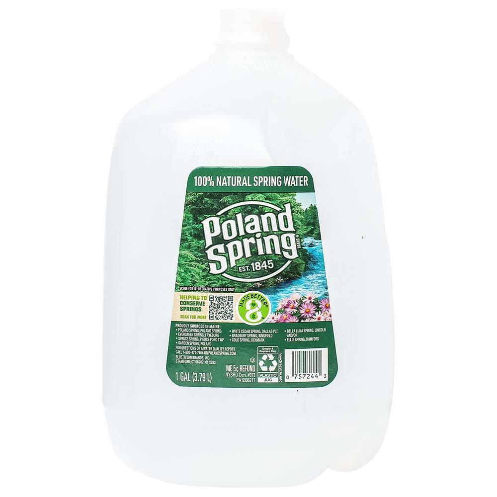 Poland Spring Spring Water 1 Gallon, 128 Oz