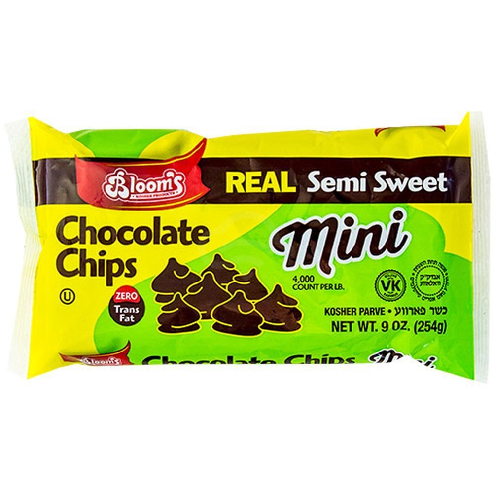 Bloom's Semi Sweet Mini Chocolate Chips, 9 Oz