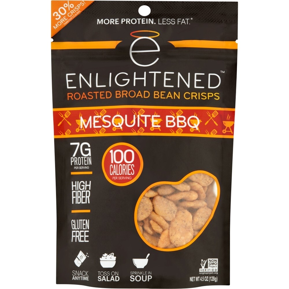 Enlightened Crunchy Broad Beans Mesquite Bbq, 4.5 Oz