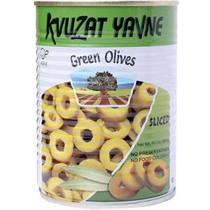 Kvuzat Yavne Green Olive Sliced, 19.7 Oz