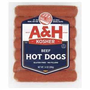 A & H Beef Franks, 14 Oz