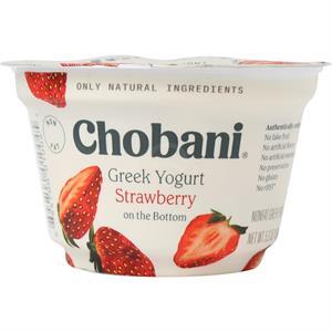 Chobani Greek Yogurt Strawberry 0%, 5.3 Oz