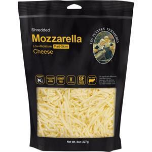 Les Petites Fermieres Mozzarella Shredded Cheese, 8 Oz