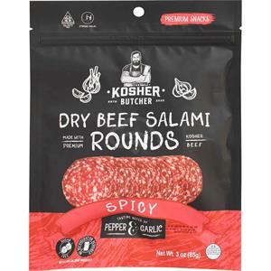 The Kosher Butcher Dry Beef Salami Spicy, 3 Oz