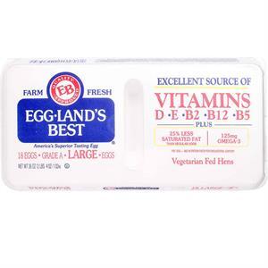 Eggland's Best Large Eggs Veg Fed, 18 Eg